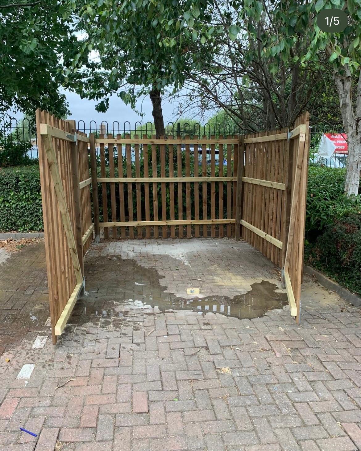 Bin storage enclosure — Eastgrove